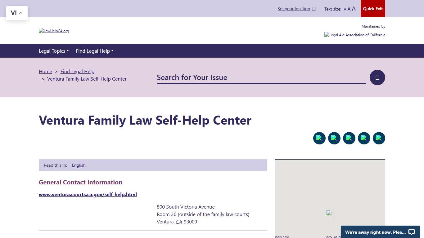 Ventura Family Law Self-Help Center | LawHelpCA - Legal aid and legal help near you